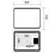 Дзеркало Mixxus Premium Olivary MR19-90x70-Reserve (Led Touch, Anti-fog, димер (3-6,5kK) (MP6630) MP6630 фото 3