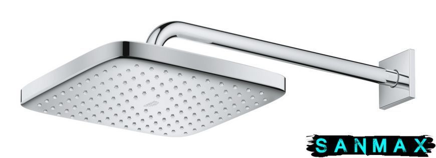 Верхній душ з настінним кронштейном Grohe Tempesta Cube (26687000) 26687000 фото