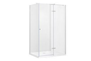 Кабіна прямокутна Besco Pixa 120x80x195 права, скло прозоре, профіль хром PPP-128-195C фото