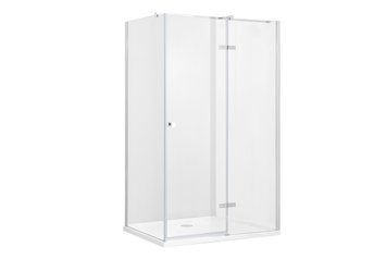 Кабіна прямокутна Besco Pixa 120x80x195 права, скло прозоре, профіль хром PPP-128-195C фото