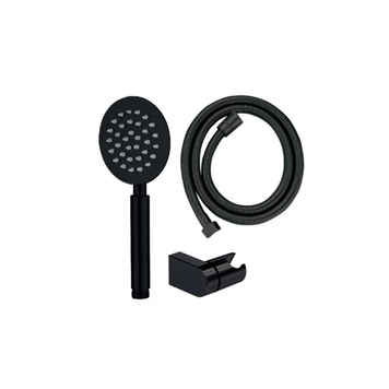 Душовий набір (шланг+лійка+кронштейн) Mixxus Shower Set-01.Sus Нерж Чорний (MI6158) MI6158 фото