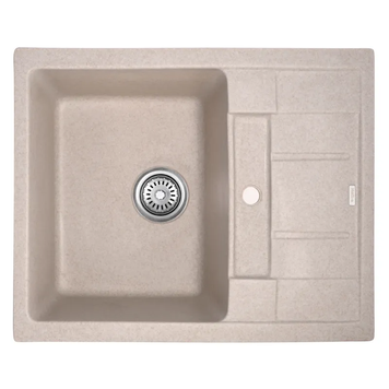 Мийка кухонна Haiba HB8210-G319 sand 620x500x200 (HB0985) HB0985 фото