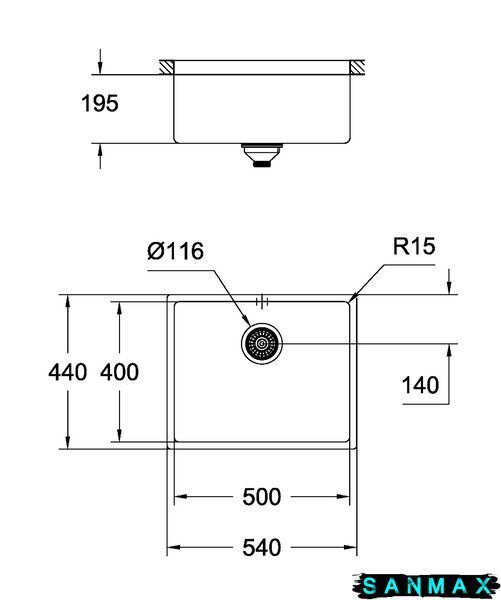 Мийка для кухні із нержавіючої сталі Grohe K700U (31574AL0) 31574AL0 фото