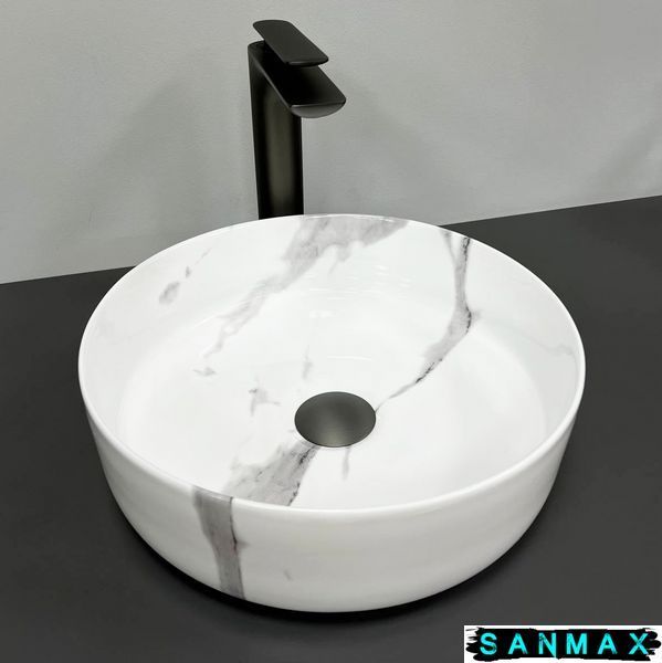 Умивальник накладний Vbi Prato Мармур Природа Глянець VBI-011404 фото