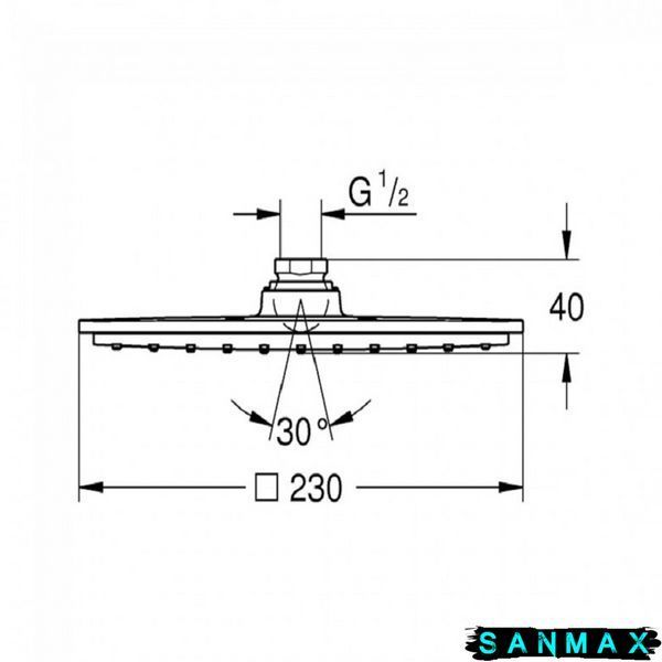 Верхній душ d 230 мм Grohe Rainshower Allure 230 (27479000) 27479000 фото