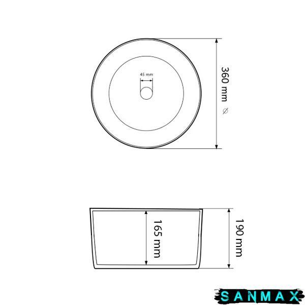 Умивальник накладний Vbi Farini Білий VBI-016605 фото