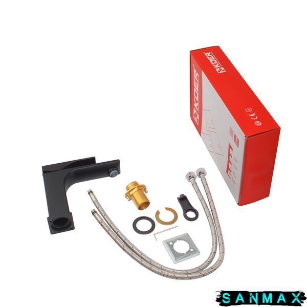 Змішувач для умивальника, чорний Koer KB-10010-05 (KR3479) KR3479 фото