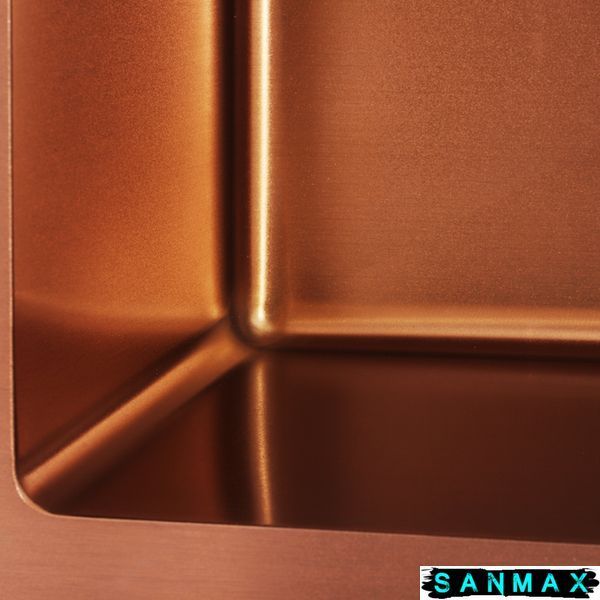 Кухонна інтегрована мийка Mixxus MX7844-200x1.2-PVD-Бронза (MX0562) MX0562 фото