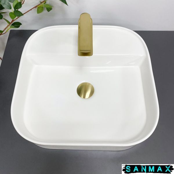Умивальник накладний Vbi Lesina 2 Білий VBI-015301 фото
