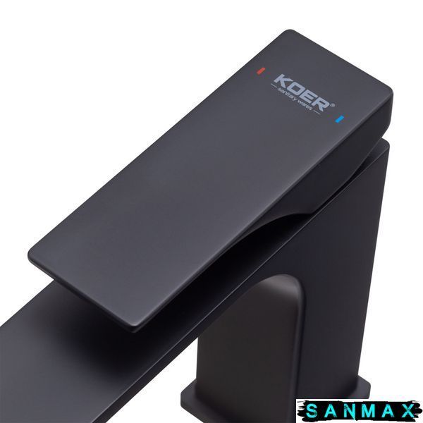 Змішувач для умивальника, чорний Koer KB-10010-05 (KR3479) KR3479 фото
