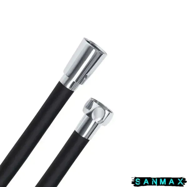 Шланг для душу Aquastrong Pvc Чорний 150 см пакет (P009-15) P009-15 фото