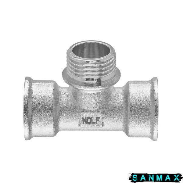 Трійник нікельований 1/2 ВЗВ Nolf Nfc.T06Fmf-N (NF3098) NF3098 фото