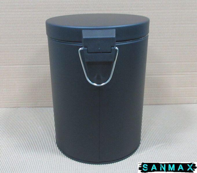 Відро для сміття кругле Zerix Solo-TC0105 Чорний 5 л колір чорний (ZX5898) ZX5898 фото