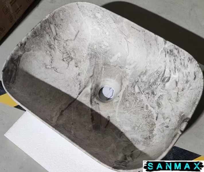 Раковина накладна Mixxus Premium Diverse-0113 Marble 455х325х135mm (MP6544) MP6544 фото