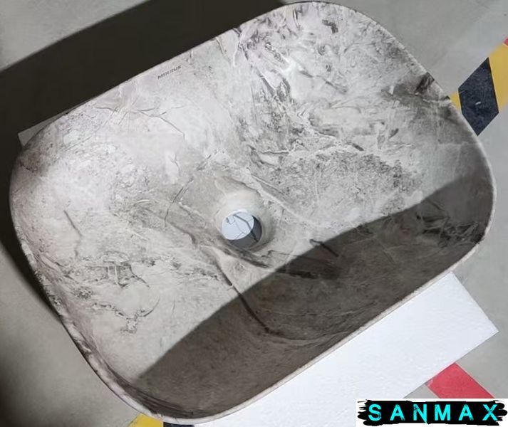 Раковина накладна Mixxus Premium Diverse-0113 Marble 455х325х135mm (MP6544) MP6544 фото