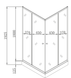 Душова кабіна з низьким піддоном Mixxus Cubic SCT01-90x90x195-TR Графіт прозоре скло 4мм (MI6905) MI6905 фото 5