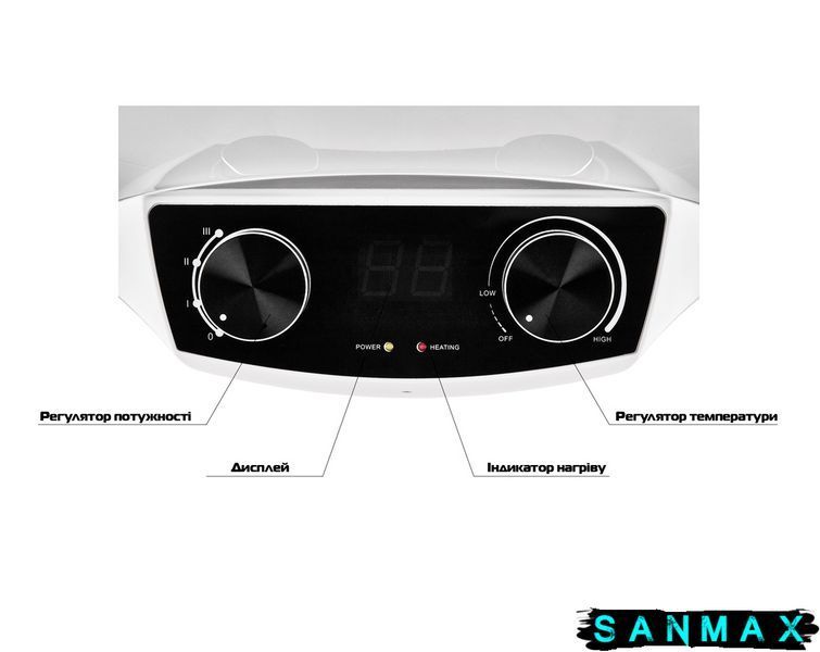 Бойлер Mixxus 50л EWH-05080 Round Dry круглий вертикальний сухий тен 2 kW (WH0608) WH0608 фото