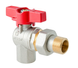 Кран з американкою кутовий Koer Extreme KE.228-15 - 1/2" ручка "метелик" червона (KR5763) KR5763 фото 5