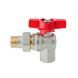 Кран з американкою кутовий Koer Extreme KE.228-15 - 1/2" ручка "метелик" червона (KR5763) KR5763 фото 4