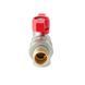 Кран з американкою кутовий Koer Extreme KE.228-15 - 1/2" ручка "метелик" червона (KR5763) KR5763 фото 2