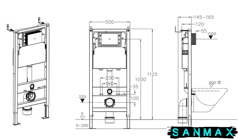 Інсталяція для унітазу механіка Koer KT-0501-01 з панеллю KT-0601-01 Хром+звукоізоляція (KR5168) KR5168 фото